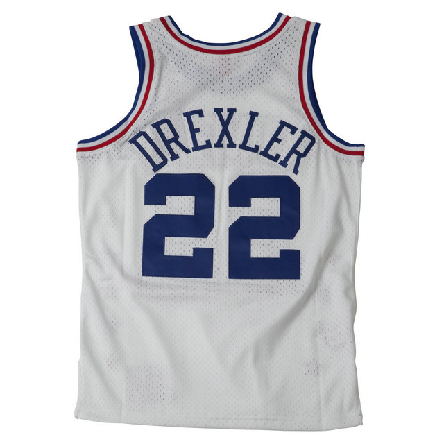 Maillot NBA All-Star Clyde Drexler 1989 West Swingman Mitchell&Ness Blanc