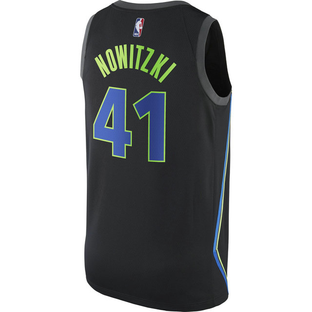 Maillot Dirk Nowitzki City Edition Swingman (dallas Mavericks) Noir