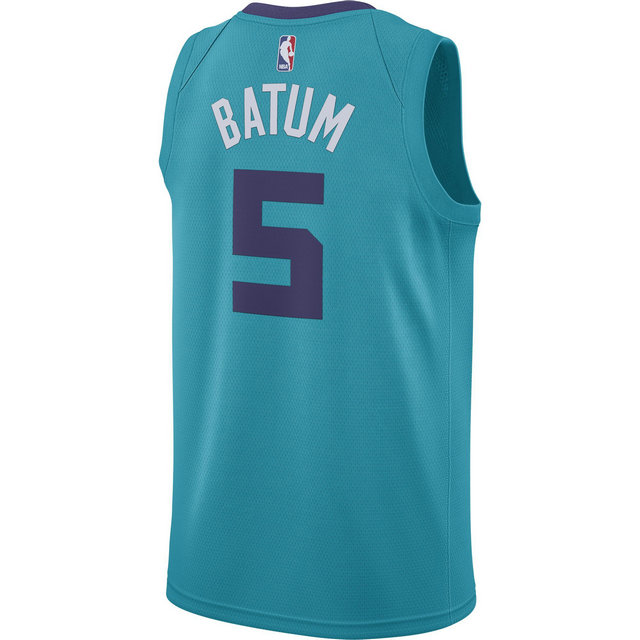 Maillot Nicolas Batum Charlotte Hornets Jordan Icon Edition Swingman Bleu