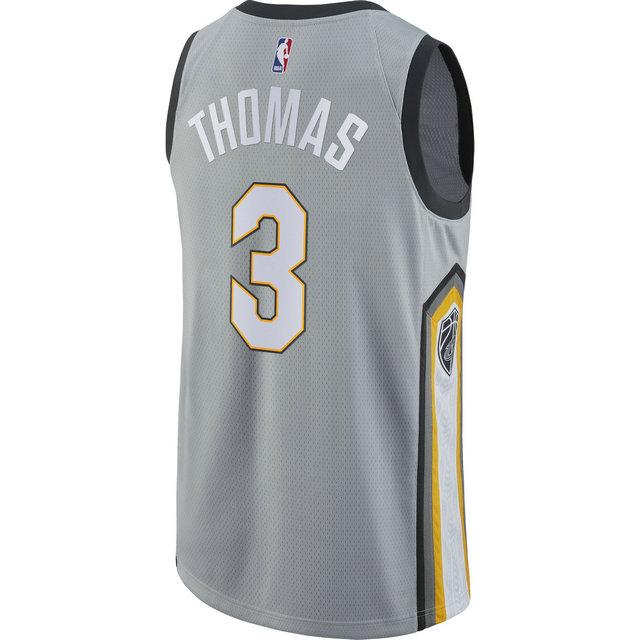 Maillot Isaiah Thomas Cleveland Cavaliers City Edition Swingman Noir