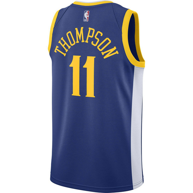 Maillot Klay Thompson Golden State Warriors Icon Edition Swingman Bleu