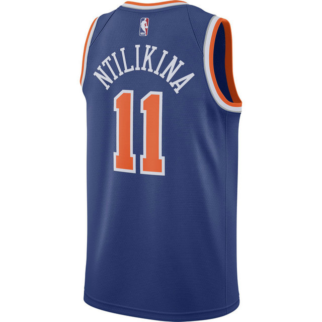 Maillot Frank Ntilikina New York Knicks Icon Edition Swingman Bleu