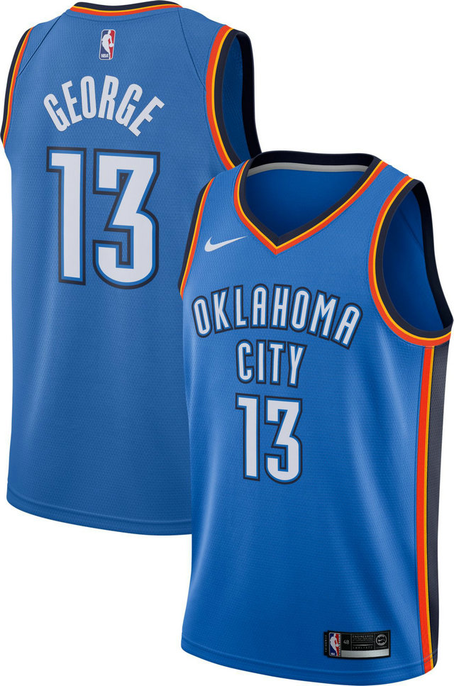 Maillot Paul George OKC Thunder Icon Edition Swingman Bleu