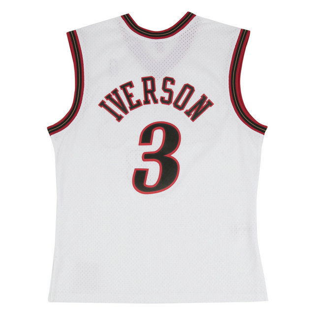 Maillot NBA Allen Iverson Philadelphia 76ers 2000-2001 Swingman Mitchell&Ness Blanc