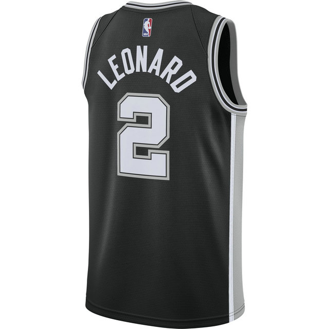 Maillot Kawhi Leonard San Antonio Spurs Icon Edition Swingman Noir