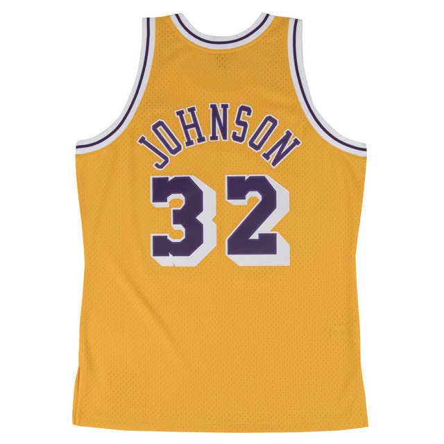 Maillot NBA Magic Johnson LA Lakers 1984-85 Swingman Mitchell&Ness Jaune