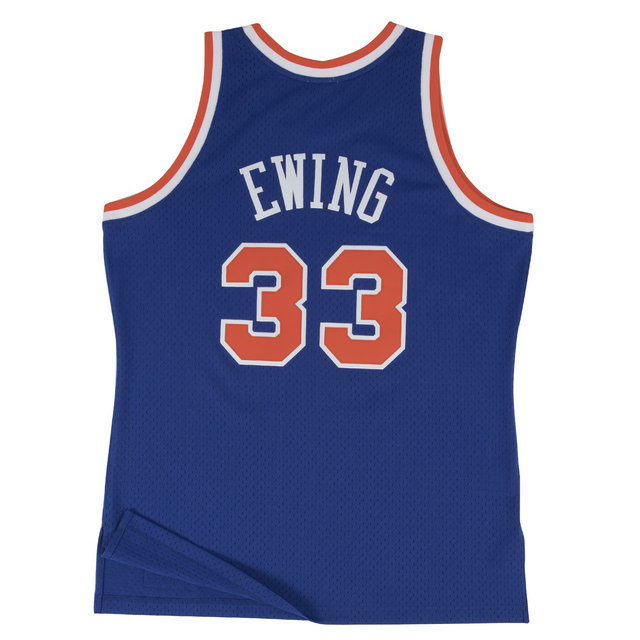 Maillot NBA Patrick Ewing New York Knicks 1991-92 Swingman Mitchell&Ness Bleu