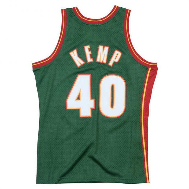 Maillot NBA Shawn Kemp Seattle Supersonics 1995-96 Swingman Mitchell&Ness Vert