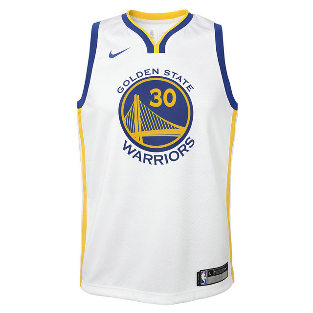 Maillot NBA Enfant Stephen Curry Warriors Swingman Association Blanc