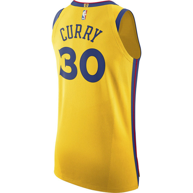 Maillot Stephen Curry City Edition Authentic Golden State Warriors Jaune