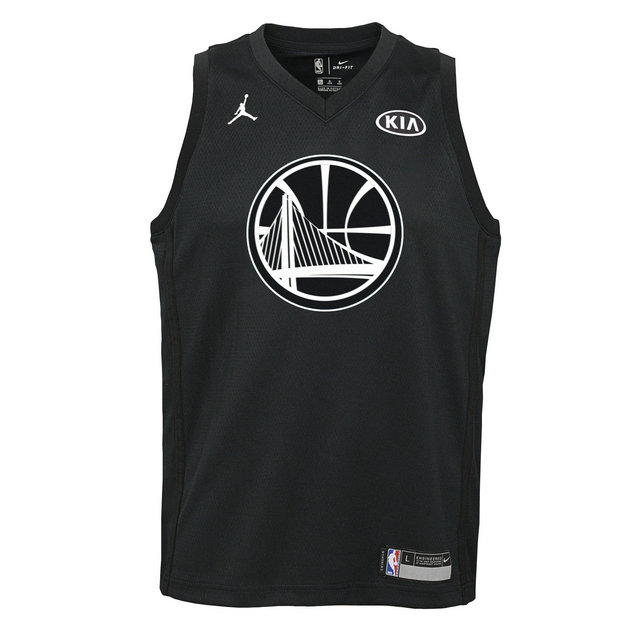 Maillot NBA Enfant Kevin Durant All Star Warriors Swingman Jordan Noir