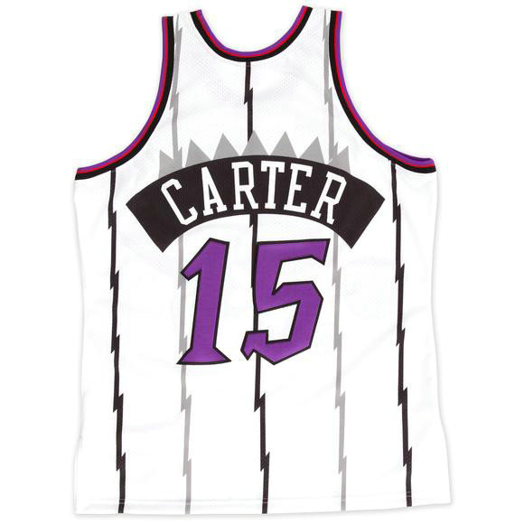 Maillot NBA Vince Carter Toronto Raptors 1998-99 Swingman Mitchell&Ness Blanc