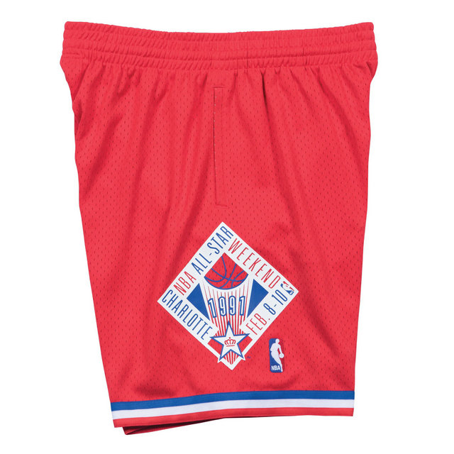 Short NBA All-Star 1991 West Mitchell&Ness Rouge