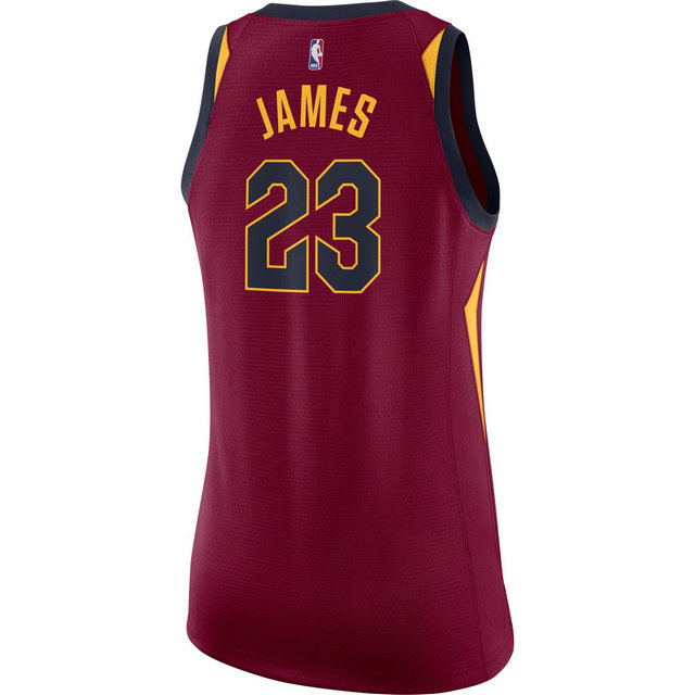 Maillot Femme Lebron James Cleveland Cavaliers Icon Edition Swingman Nike Rouge