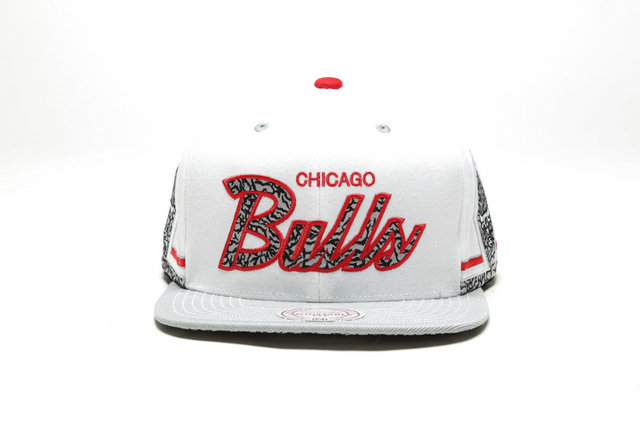 Casquette Katrina 3 Chicago Bulls Mitchell&Ness Snapback Blanc