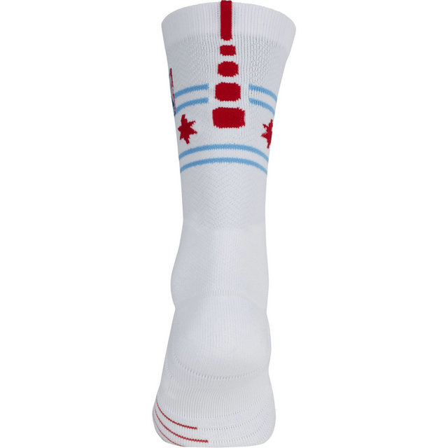 Chaussettes Chicago Bulls City Edition Elite Quick Blanc