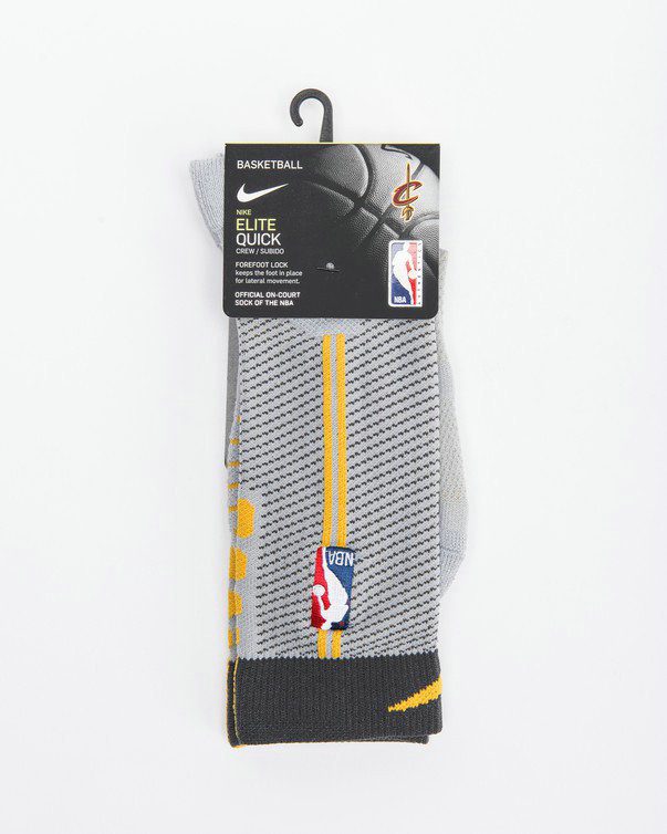 Chaussettes Cleveland Cavaliers City Edition Elite Quick flt silver Noir