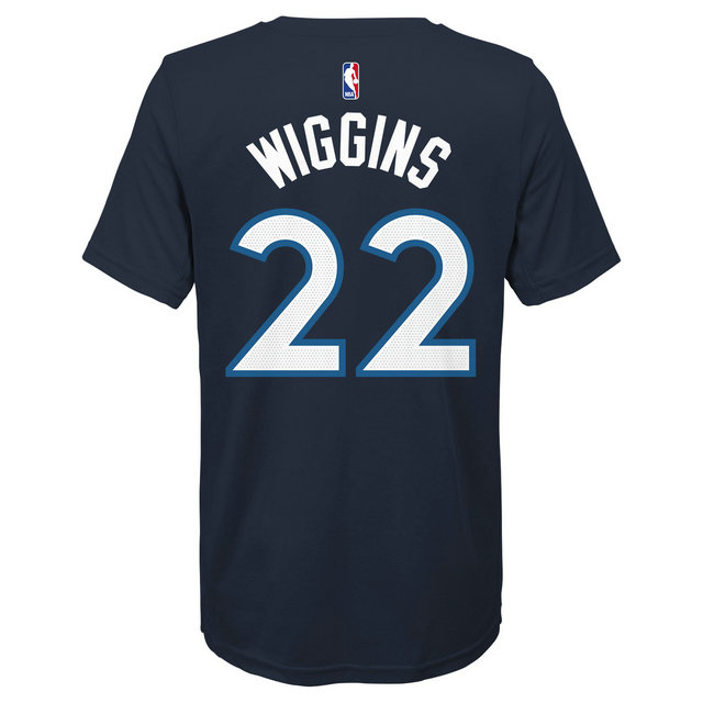 T-shirt NBA Andrew Wiggins Minnesota Timberwolves Bleu